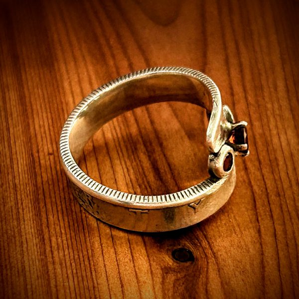 Garnet Walking Liberty Bypass Ring - Image 4