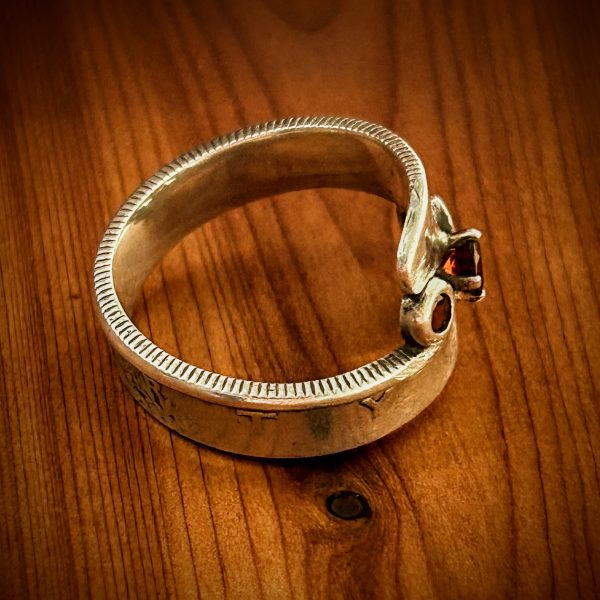 Garnet Walking Liberty Bypass Ring - Image 5