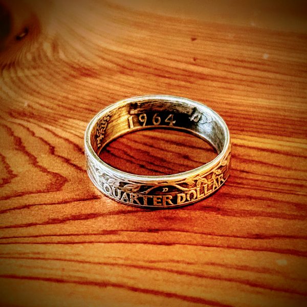 Silver Quarter Ring USA facing out - Image 2