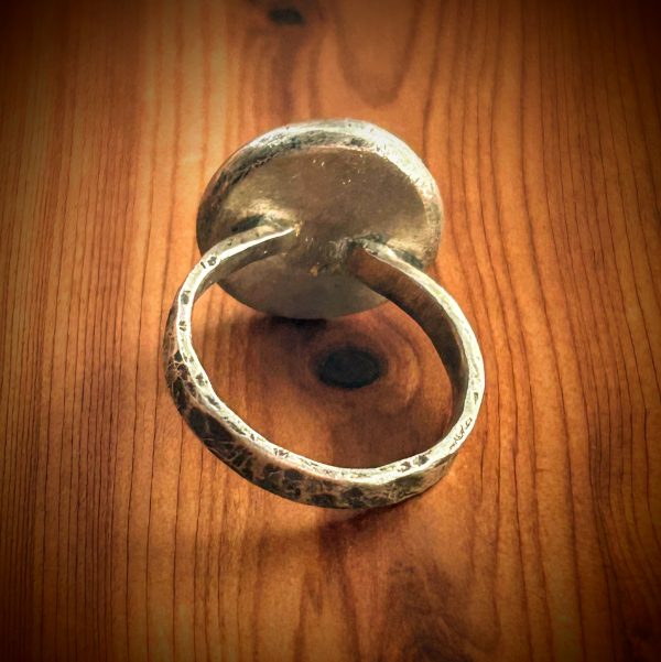 Cast silver bead ring - Image 3